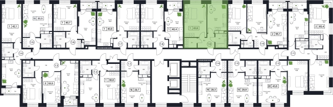 Купить однокомнатную квартиру в новостройках в Пушкине. Вариант № 160508, 0, площадь -  квм, цена 8938000 рублей