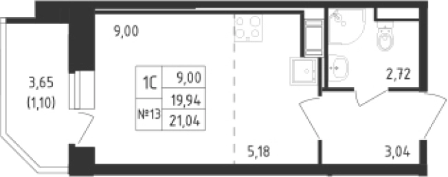 Купить Студию в ЖК Живи! В Рыбацком в Санкт-Петербурге. Вариант № 6631173, 0, площадь -  квм, цена 6199132 рублей