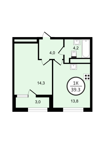 Купить квартиру в новостройках в ЖК UNO в Владимире. Вариант № 148575, 1, площадь -  квм, цена 7854000 рублей