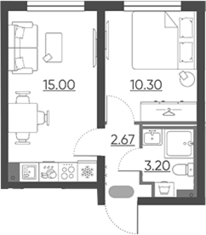 Купить квартиру в новостройках в ЖК Ручьи 2 в Санкт-Петербурге. Вариант № 7608572, 0, площадь - квм, цена 7024218 рублей