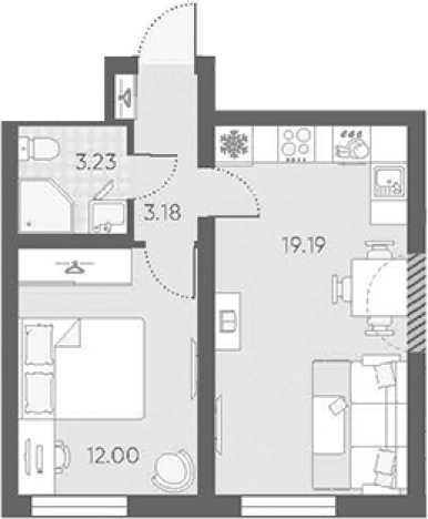 Купить двухкомнатную квартиру в новостройках в ЖК Морская миля в Санкт-Петербурге. Вариант № 6889364, 0, площадь -  квм, цена 9922602 рублей