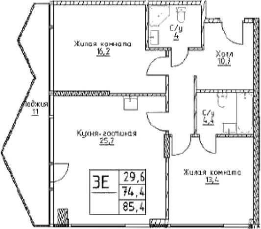Купить трехкомнатную квартиру у метро Воронцовская в Москве. Вариант № 10306405, 0, площадь -  квм, цена 32622800 рублей
