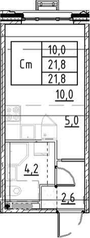 Купить квартиру в новостройках у метро Купчино в Санкт-Петербурге. Вариант № 7597527, 0, площадь -  квм, цена 5353033 рублей