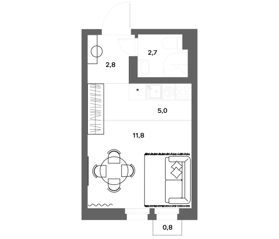 Купить квартиру у метро Девяткино в Ленинградской области. Вариант № 7829941, 0, площадь -  квм, цена 4500000 рублей