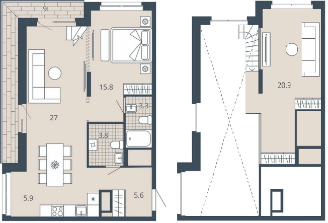 Купить однокомнатную квартиру в ЖК Жилой комплекс "Scala city" в Пензе. Вариант № 95571, 0, площадь -  квм, цена 13786300 рублей