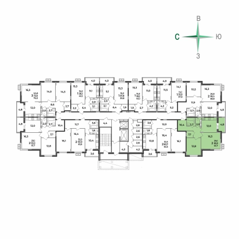 Купить квартиру в новостройках в ЖК Маршал в Коврове. Вариант № 2731738, 5, площадь -  квм, цена 6398290 рублей