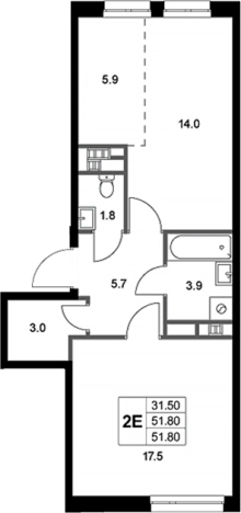 Купить квартиру в ЖК Легенда Коренево в Люберцах. Вариант № 109918, 0, площадь -  квм, цена 12908560 рублей