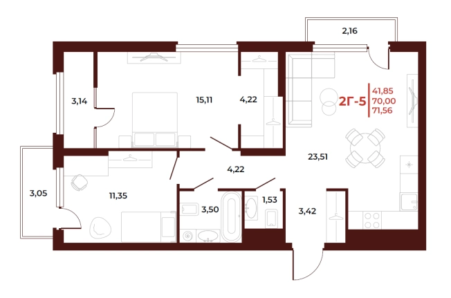 Купить квартиру в новостройках на улице Тернопольская в Пензе. Вариант № 2569551, 0, площадь -  квм, цена 8587200 рублей