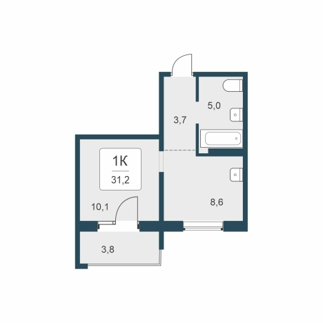 Купить однокомнатную квартиру в ЖК Цветной Бульвар в Новосибирске. Вариант № 9874285, 0, площадь -  квм, цена 5360000 рублей
