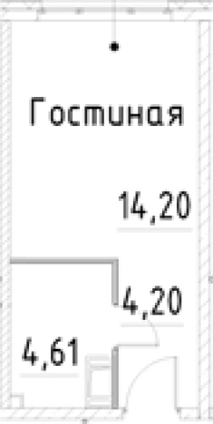Купить Студию на улице проспект Большевиков в Санкт-Петербурге. Вариант № 7596647, 0, площадь -  квм, цена 4975271 рублей