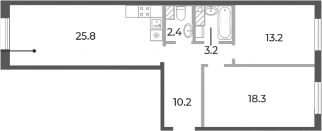 Купить трехкомнатную квартиру в новостройках у метро Крестовский остров в Санкт-Петербурге. Вариант № 5254601, 0, площадь -  квм, цена 39191040 рублей