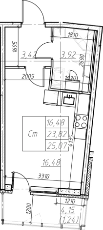 Купить Студию на улице Оборонная в Мурине. Вариант № 6851972, 0, площадь -  квм, цена 4276881 рублей