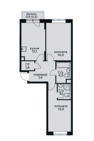 Купить квартиру у метро Аэропорт Внуково в Москве. Вариант № 44960, 0, площадь -  квм, цена 9999999 рублей