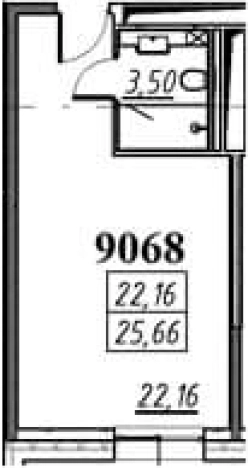 Купить Студию в ЖК Апарт-отель YE’S Primorsky в Санкт-Петербурге. Вариант № 6229941, 0, площадь -  квм, цена 7851960 рублей
