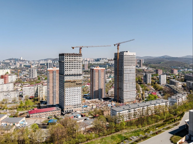 Купить однокомнатную квартиру в новостройках в ЖК Тихвинский в Владивостоке. Вариант № 5268921, 33, площадь -  квм, цена 7106000 рублей