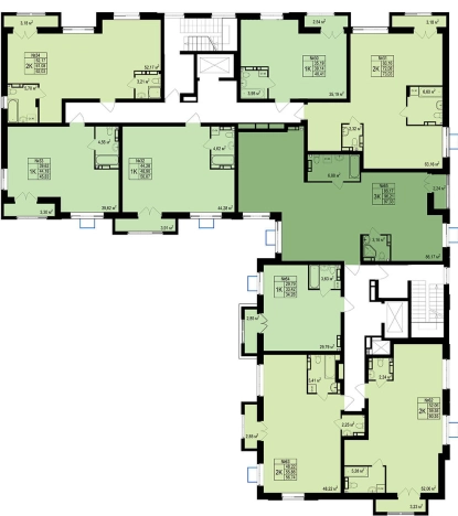 . Вариант № 118938, 1, площадь - 97.33 квм, цена 26279100 рублей