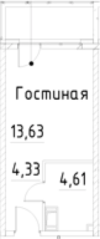Купить Студию в новостройках на улице проспект Большевиков в Санкт-Петербурге. Вариант № 9327623, 0, площадь -  квм, цена 5220754 рублей