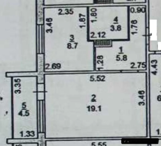 Купить однокомнатную квартиру в Ростовской области. Вариант № 9968833, 4, площадь -  квм, цена 5350000 рублей