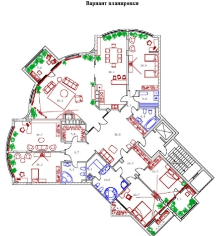 Купить четырехкомнатную квартиру в Калининграде. Вариант № 1636, 10, площадь -  квм, цена 35000000 рублей
