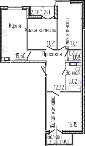 Купить четырехкомнатную квартиру в новостройках у метро Парнас в Сертолове. Вариант № 6056946, 0, площадь -  квм, цена 12977372 рублей