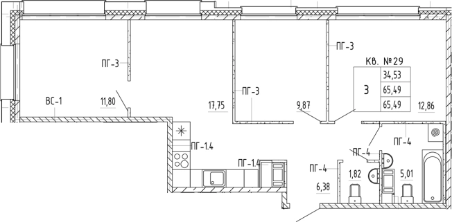 Купить многокомнатную квартиру в новостройках в ЖК PlUS Пулковский в Санкт-Петербурге. Вариант № 5584646, 0, площадь -  квм, цена 14643564 рублей