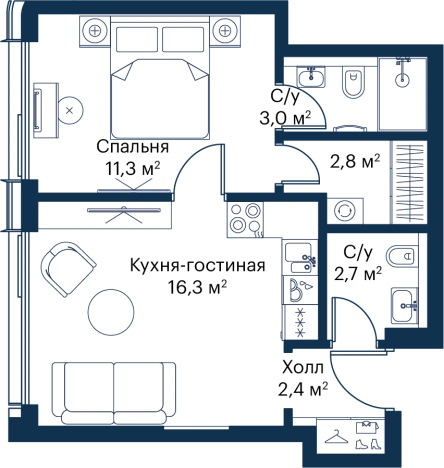 Купить квартиру в районе Покровское-Стрешнево в Москве. Вариант № 94575, 0, площадь -  квм, цена 22158424 рублей