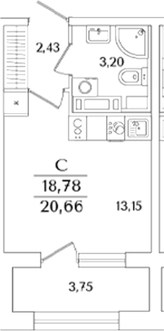 Купить квартиру в новостройках в ЖК Аурум в Санкт-Петербурге. Вариант № 6233342, 0, площадь -  квм, цена 7812338 рублей