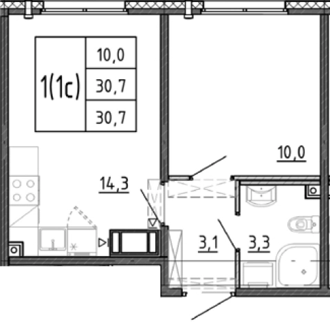 Купить квартиру в новостройках в ЖК Ручьи 2 в Санкт-Петербурге. Вариант № 9510727, 0, площадь - квм, цена 6371631 рублей