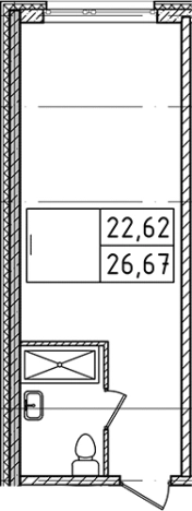 Купить Студию у метро Ладожская в Санкт-Петербурге. Вариант № 8993630, 0, площадь -  квм, цена 6233232 рублей