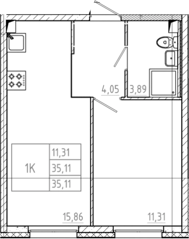 Купить квартиру в ЖК Дубровка.Park в Ленинградской области. Вариант № 6607898, 0, площадь -  квм, цена 4283420 рублей