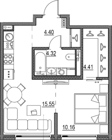 Купить квартиру в новостройках в ЖК Новая земля в Санкт-Петербурге. Вариант № 9149730, 0, площадь -  квм, цена 12723022 рублей