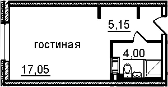 Купить Студию на улице Витебский проспект в Санкт-Петербурге. Вариант № 4830755, 0, площадь -  квм, цена 6338498 рублей
