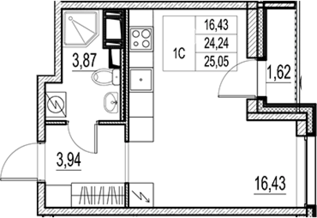 Купить квартиру в новостройках у метро Звёздная в Санкт-Петербурге. Вариант № 6256035, 0, площадь -  квм, цена 4528000 рублей