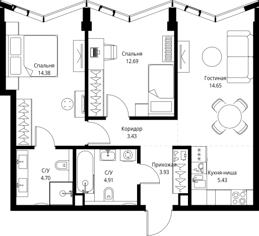 Купить квартиру у метро ВДНХ в Москве. Вариант № 10613475, 0, площадь - квм, цена 43268176 рублей
