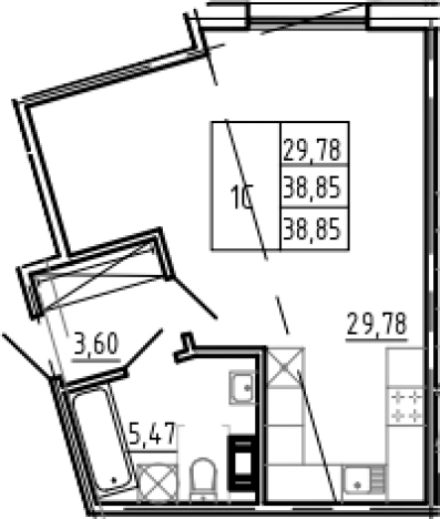 Купить квартиру в новостройках в районе исторический  Разлив в Санкт-Петербурге. Вариант № 92096, 0, площадь -  квм, цена 15916845 рублей