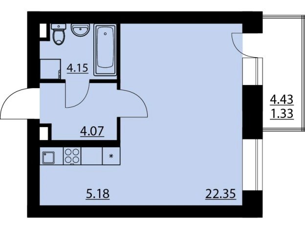 Купить квартиру в ЖК Финский Квартал в Воронежской области. Вариант № 84104, 0, площадь -  квм, цена 5902100 рублей