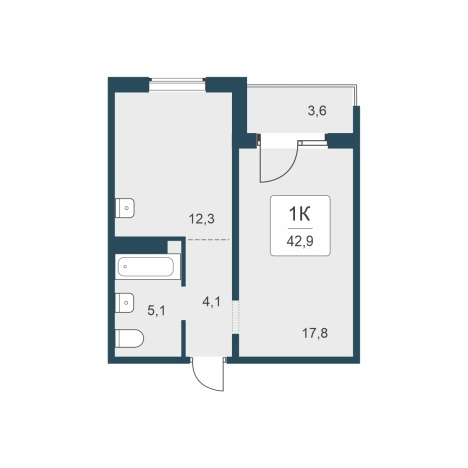 Купить однокомнатную квартиру в ЖК Цветной Бульвар в Новосибирске. Вариант № 9874293, 0, площадь -  квм, цена 6520000 рублей