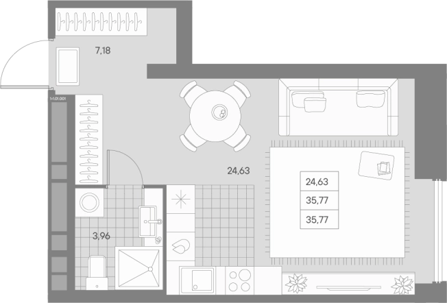 Купить Студию в ЖК AVANT в Санкт-Петербурге. Вариант № 4160655, 0, площадь -  квм, цена 25475355 рублей