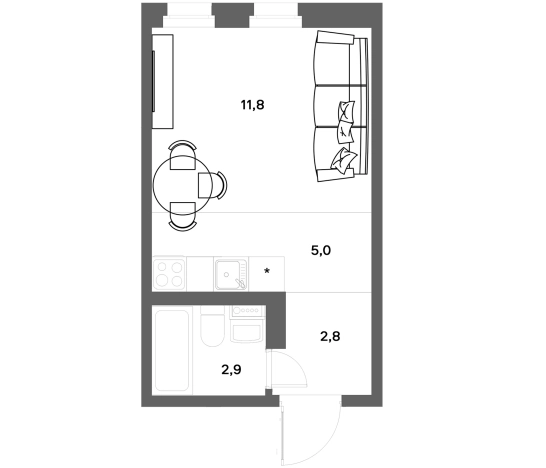 Купить квартиру у метро Девяткино в Ленинградской области. Вариант № 8343935, 0, площадь -  квм, цена 4500000 рублей