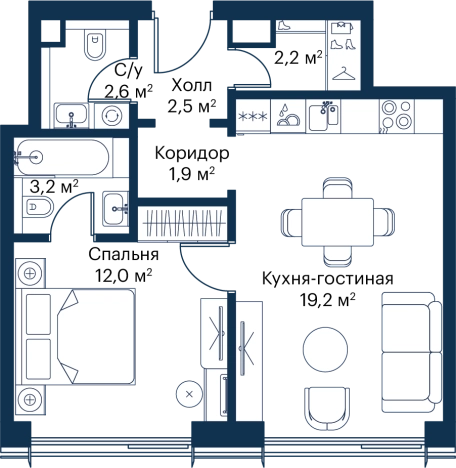 Купить однокомнатную квартиру в новостройках у метро Мякинино в Москве. Вариант № 149198, 0, площадь -  квм, цена 24152744 рублей