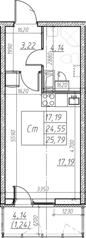 Купить квартиру в новостройках в ЖК Левитан в Мурине. Вариант № 6852982, 0, площадь - квм, цена 4407953 рублей