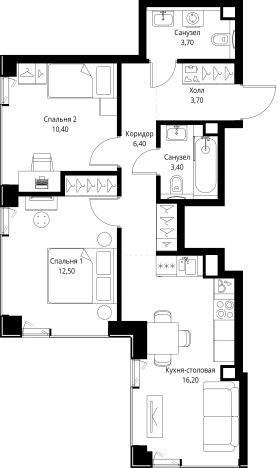 Купить квартиру в ЖК VEER в Москве. Вариант № 5845968, 0, площадь - квм, цена 34737100 рублей