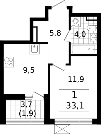 Купить квартиру в ЖК А101 Всеволожск в Всеволожске. Вариант № 6211411, 0, площадь -  квм, цена 5691808 рублей