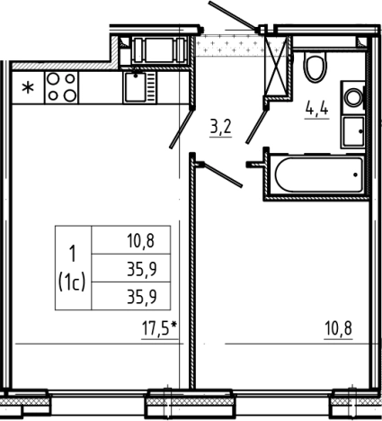 Купить двухкомнатную квартиру в ЖК Большая Охта в Санкт-Петербурге. Вариант № 6243596, 0, площадь -  квм, цена 12997415 рублей