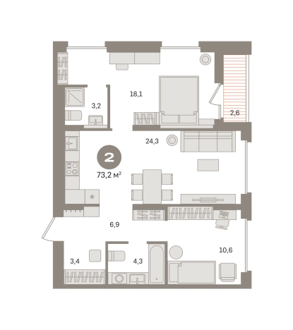 Купить двухкомнатную квартиру в новостройках у метро Домодедовская в Московской области. Вариант № 8615731, 0, площадь -  квм, цена 12730000 рублей
