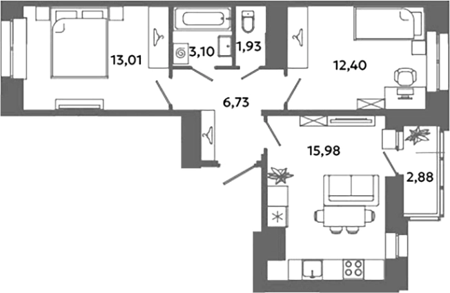 Купить квартиру в новостройках в Ленинградской области. Вариант № 6631705, 0, площадь -  квм, цена 8201931 рублей