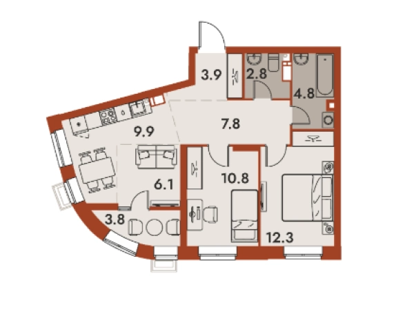 Купить квартиру в ЖК N1 Первый дом в Нижнем в Нижнем Новгороде. Вариант № 124920, 0, площадь -  квм, цена 10752765 рублей