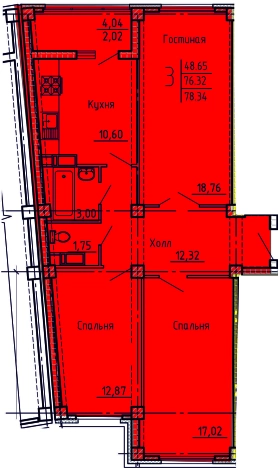 Купить трехкомнатную квартиру в новостройках в ЖК Жилой комплекс "Арбековская застава" в Пензе. Вариант № 8918618, 0, площадь -  квм, цена 5993010 рублей