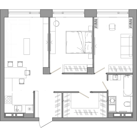 Купить двухкомнатную квартиру на улице Маковского в Владивостоке. Вариант № 4826119, 0, площадь - квм, цена 16075290 рублей