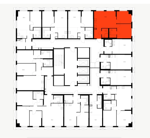 . Вариант № 2086755, 3, площадь - 49.9 квм, цена 22500000 рублей